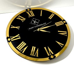 Pleksi Rakamlı Ahşap Duvar Saati 