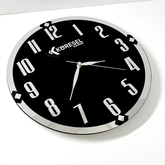 Pleksi Rakamlı Ahşap Duvar Saati Pleksi Rakamlı Ahşap Duvar Saati