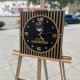 Izgaralı Ahşap Kare Duvar Saati Izgaralı Ahşap Kare Duvar Saati